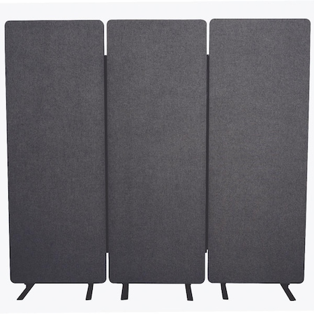 Sleep Ez Reclaim Acoustic Room Dividers, Slate Gray, 3PK SL3035338